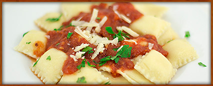 ravioles de ricota y parmesano